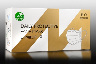 40 szt. masek ochronych na twarz, 3-warstwowe