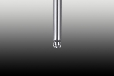 Pompka ABS srebrna połysk z pipetą szklaną