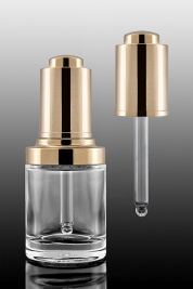 Butelka 30 ml ze złotym kołnierzem