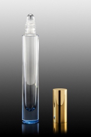 Roll-on szklany 9 ml z nakrętką ALU/PP i kulką stalową