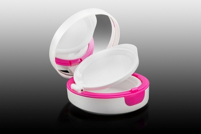 Opakowanie okrągłe na puder/róż prasowany lub sypki/kulki