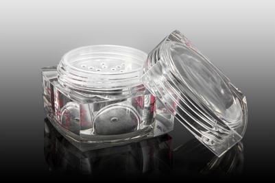 Opakowanie akrylowe na puder sypki